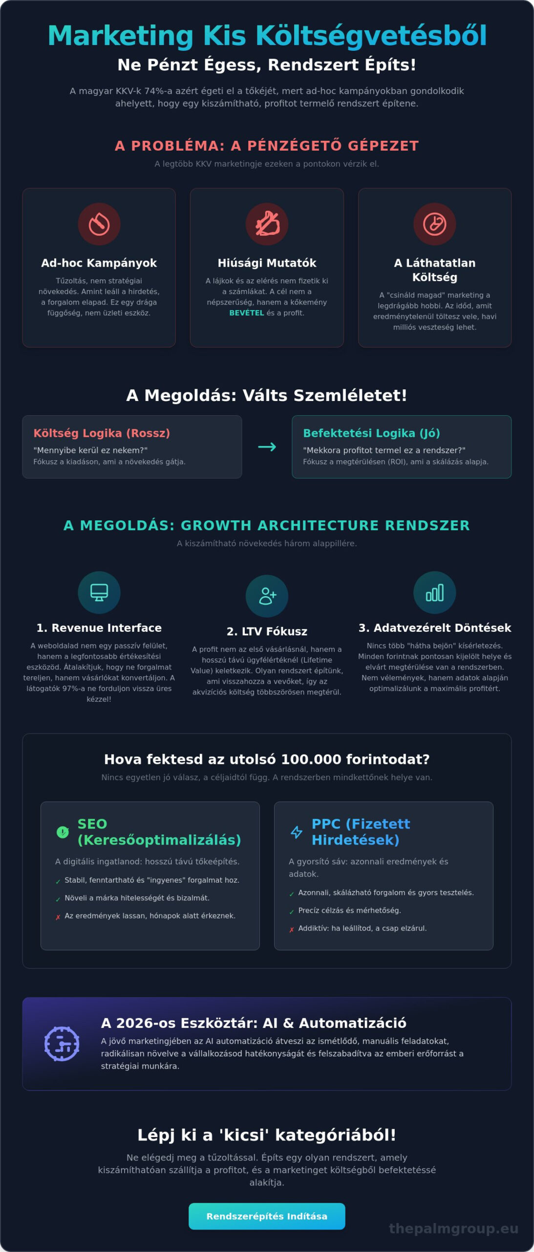 Marketing kis költségvetésből: Miért nem a spórolás, hanem a rendszer a kulcs?