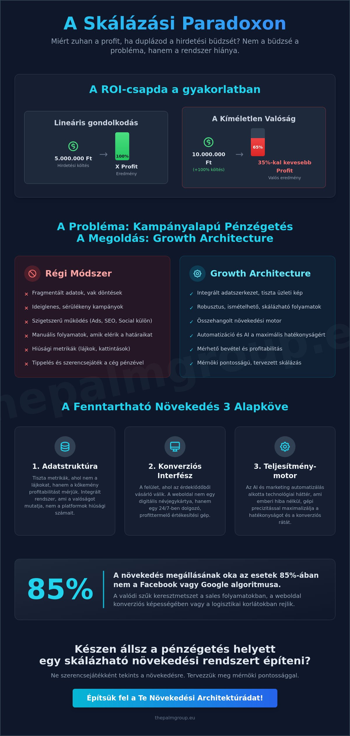 Online marketing rendszer skálázása: Miért törik meg a növekedés, és hogyan építs skálázható architektúrát?